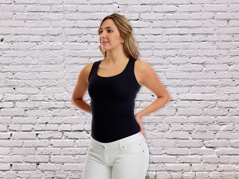Underworks Women's Cotton Compression Minimizer Tank Running, Workouts, Shaping, Base Layer 5732