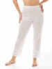 White Underworks Women's Nylon Maxi Length Pantliner with adjustable snip-a-length lace trim for custom fit under dresses or pants.