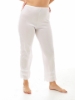 Underworks White 100% Nylon Maxi Length Pantliner, featuring anti-static fabric and formaldehyde-free lace for irritation-free wear.