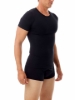 Underworks Cotton Spandex Short-Sleeve T-Shirt: stretchy, non-shiny cotton blend for muscle recovery and support