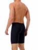 wide elastic waistband compression shorts for secure fit