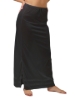Underworks smooth, lightweight, static-free 100% black nylon tricot fabric used in the maxi length half slip—ideal for layering without clinging