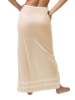 Beige Underworks nylon maxi slip with snip-a-length laced