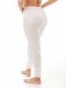 Side view of white Underworks Nylon Maxi Pantliner for women, offering allergen-free elastic and versatile fit under sheer or lightweight clothing.