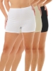 anti-chafing women's boy shorts in 100% cotton, designed to stay in place.